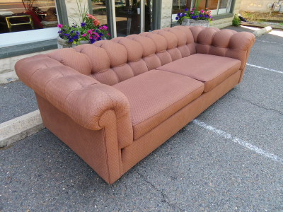 Dunbar Handsome Mid Century Modern Dunbar Style Chesterfield Tufted Sofa
