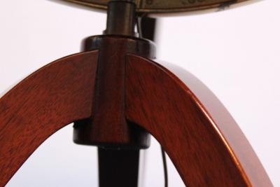  Dunbar Illuminated Glass World Globe on Mahogany Stand by Edward Wormley for Dunbar