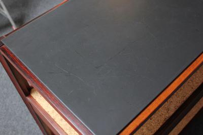  Dunbar Mid Century Modern Rosewood and Cork Bar Cart by Roger Sprunger for Dunbar