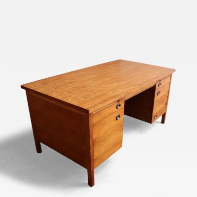  Dunbar Mid Century Walnut and Rosewood Executive Desk by Edward Wormley for Dunbar