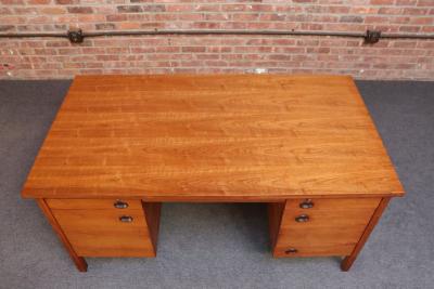  Dunbar Mid Century Walnut and Rosewood Executive Desk by Edward Wormley for Dunbar