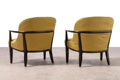  Dunbar Pair of Janus Collection Lounge Chairs by Edward Wormley for Dunbar Model 5705