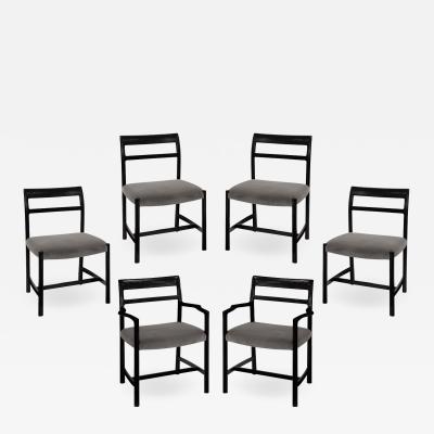 Dunbar Roger Sprunger Set of 6 Dining Chairs for Dunbar 1967 Signed 