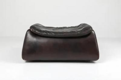  Durlet 1970s Belgian Lounge Chair with Ottoman Pasha by Durlet