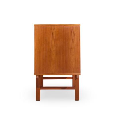  Dux Dux Mid Century Danish Teak Petite Sliding Door Credenza