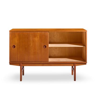  Dux Dux Mid Century Danish Teak Petite Sliding Door Credenza