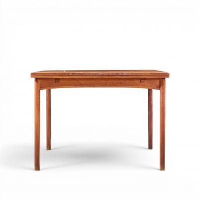  Dux Dux Mid Century Swedish Teak Flip Top Expanding Dining Table