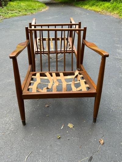  Dux MID CENTURY PAIR OF DANISH MODERN ARMCHAIRS