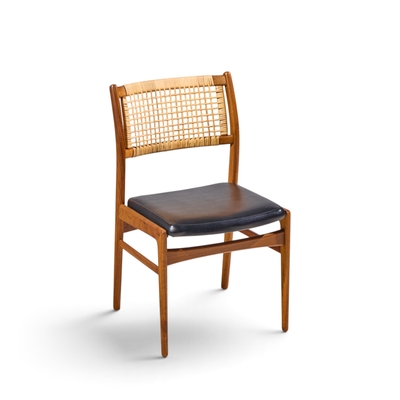  Dux Sylve Stenquist for Dux Mid Century Teak and Cane Dining Chairs Set of 6