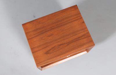  Dyrlund Danish Modern Teak Night Stand w Bookcase by Dyrlund