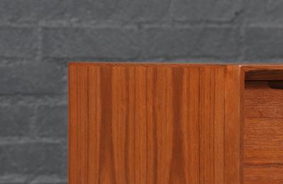  Dyrlund Danish Modern Teak Night Stand w Bookcase by Dyrlund