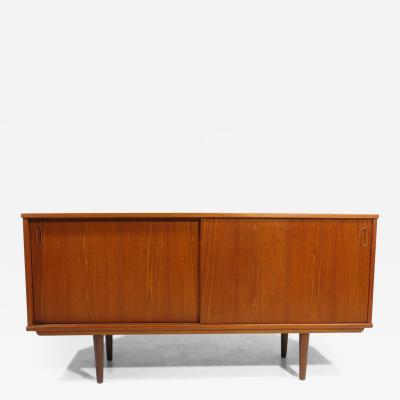  Dyrlund Danish Teak Sideboard With Sliding Doors