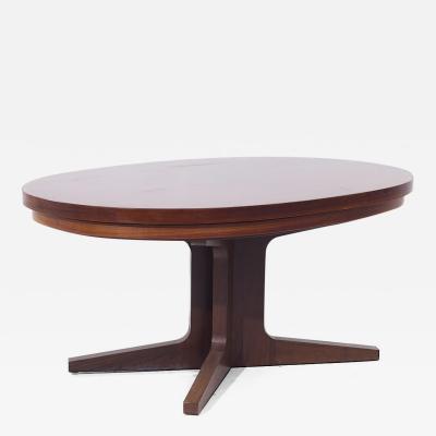  Dyrlund Dyrlund Lotus Mid Century Oval Rosewood Flip Flop Hidden Leaf Dining Table