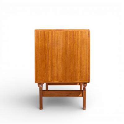  Dyrlund Dyrlund Mid Century Danish Teak Tambour Door Credenza