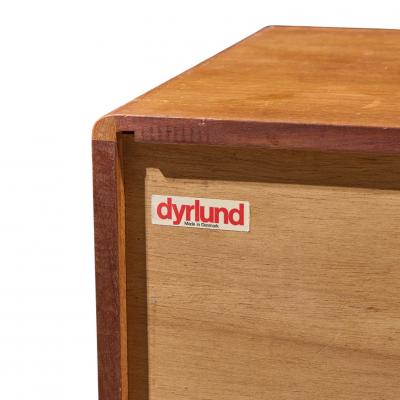  Dyrlund Dyrlund Mid Century Danish Teak Tambour Door Credenza