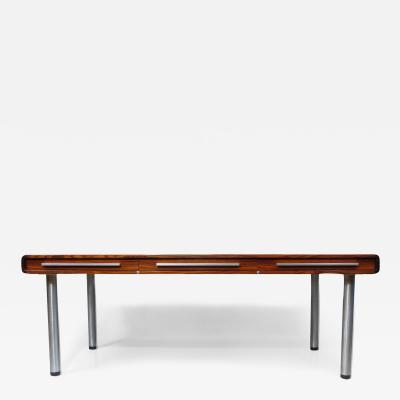  Dyrlund Dyrlund Santos Rosewood Executive Desk with Metal Legs