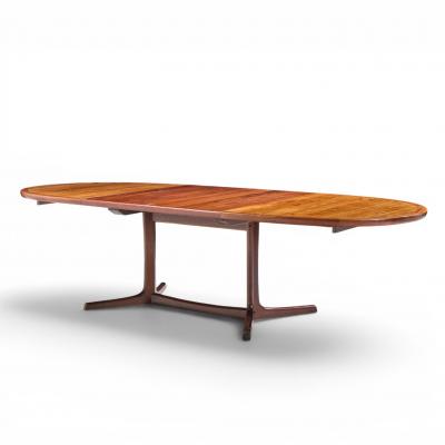  Dyrlund Dyrlund Style Mid Century Danish Rosewood Expanding Dining Table With 2 Leaves