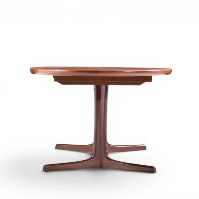  Dyrlund Dyrlund Style Mid Century Danish Rosewood Expanding Dining Table With 2 Leaves