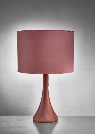  Dyrlund Dyrlund wood table lamp Denmark 1960s