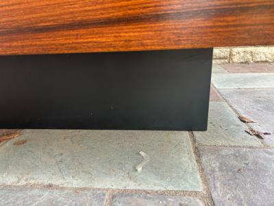  Dyrlund Milo Baughman Style Dyrlund Mid Century Danish Rosewood Maple and Teak Coffee