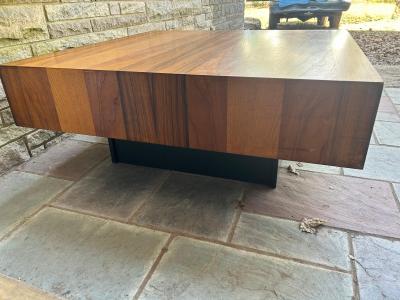  Dyrlund Milo Baughman Style Dyrlund Mid Century Danish Rosewood Maple and Teak Coffee