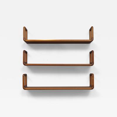  Dyrlund Scandinavian Modern Teak Wall Shelves by Dyrlund