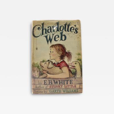  E B White Charlottes Web by E B White First Edition in Original Dust Jacket 1952