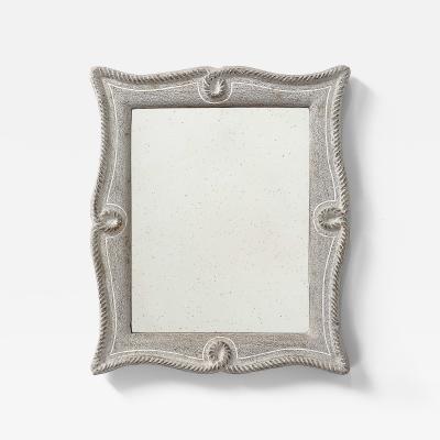  E Bouche Framed Mirror with Rope Motif