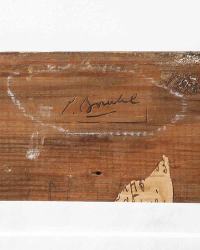  E Bouche Mirror with Carved Wood Frame by E Bouche France c 1930