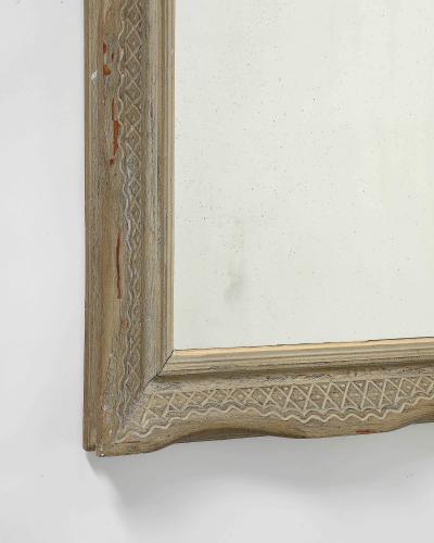  E Bouche Mirror with Carved Wood Frame by E Bouche France c 1930