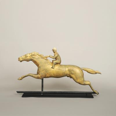  E G Washburne Company Horse and Jockey Weathervane