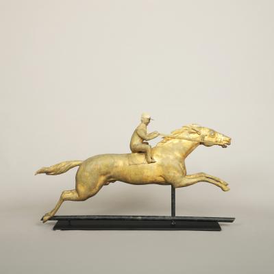 E G Washburne Company Horse and Jockey Weathervane