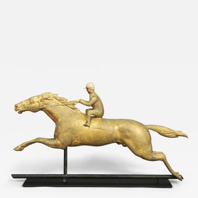  E G Washburne Company Horse and Jockey Weathervane