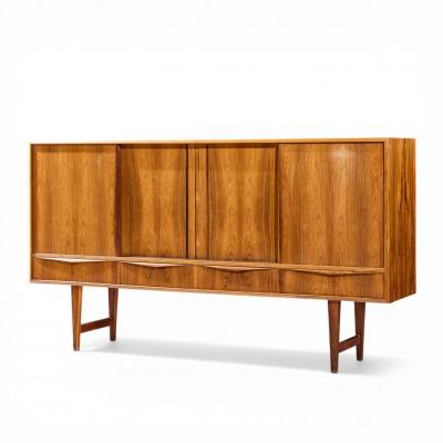  E W BACH E W Bach for Sejling Mid Century Danish Rosewood Credenza