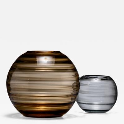  EDA Glasbruk Pair of glass vases