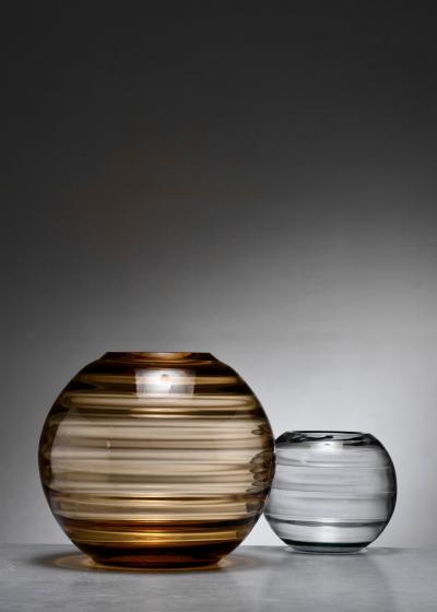  EDA Glasbruk Pair of glass vases