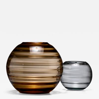  EDA Glasbruk Pair of glass vases