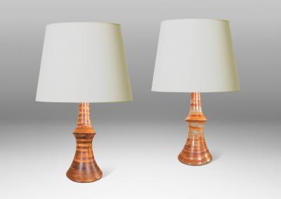  EGO Stengods Pair of Table Lamps by Bruno Karlsson for EGO