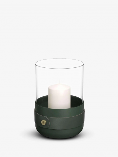  ELDVARM EMMA CANDLE HOLDER IN GLASS AND STEEL