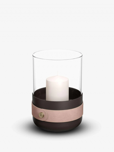  ELDVARM EMMA CANDLE HOLDER IN GLASS AND STEEL