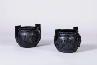  EMM E PARIZOT Party and Triumph Vases