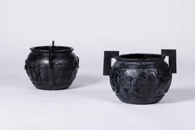  EMM E PARIZOT Party and Triumph Vases