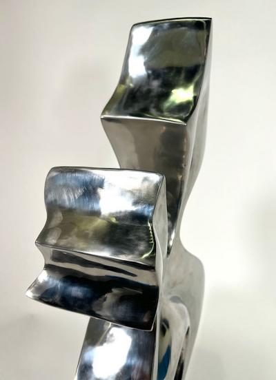  EVELYNE BRADER FRANK Joy Swiss Modern Stainless Steel Abstract Sculpture Evelyne Brader Frank