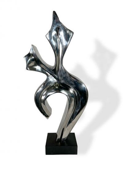  EVELYNE BRADER FRANK Joy Swiss Modern Stainless Steel Abstract Sculpture Evelyne Brader Frank