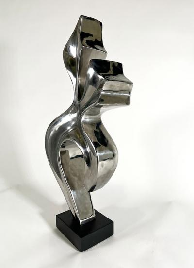  EVELYNE BRADER FRANK Joy Swiss Modern Stainless Steel Abstract Sculpture Evelyne Brader Frank