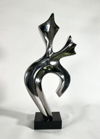  EVELYNE BRADER FRANK Joy Swiss Modern Stainless Steel Abstract Sculpture Evelyne Brader Frank