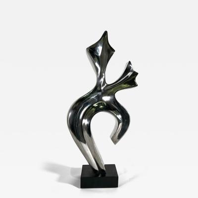  EVELYNE BRADER FRANK Joy Swiss Modern Stainless Steel Abstract Sculpture Evelyne Brader Frank