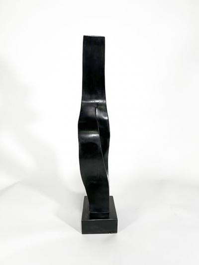  EVELYNE BRADER FRANK Swiss Modern Black Basalt Abstract Sculpture Evelyne Brader Frank Angoona 