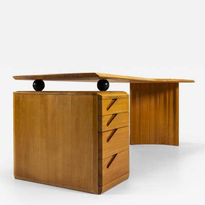  Eb nisterie Seltz Adjustable Desk in Beech Produced by Seltz France 1980s