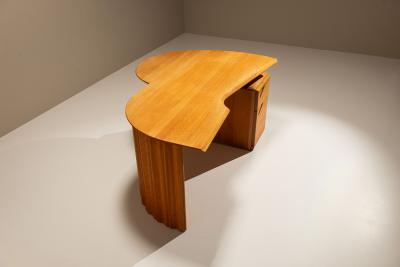  Eb nisterie Seltz Adjustable Desk in Beech Produced by Seltz France 1980s